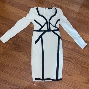 Lac Bleu White and Black Dress